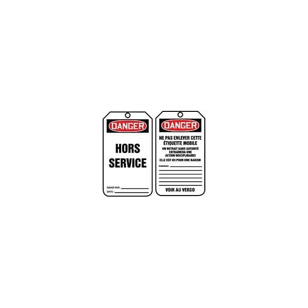 Accuform PF-Cardstock, 3-1/4 in Width, 1/4 in Height, , 5 PK TCF019PTM - main